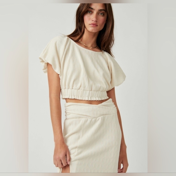 NWOT Free People - Tovah Set in tofu, size L - Picture 2 of 8